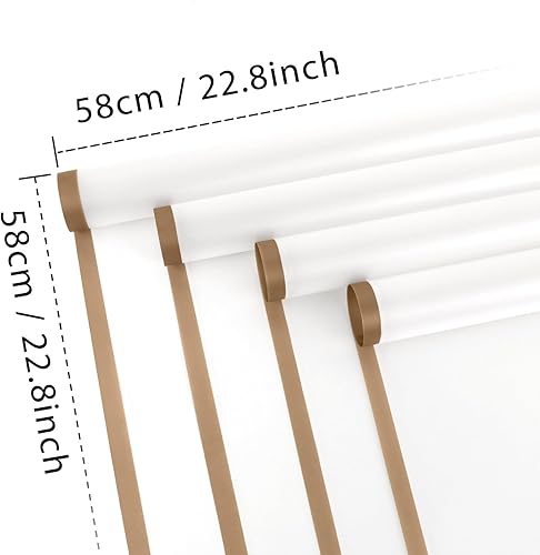 Miniatura 2 de FUHITIM 20 Hojas de Papel de Envoltura de Flores - Papel de Envoltura de Ramo Floral Impermeable, Papel de Embalaje para Suministros de Floristería