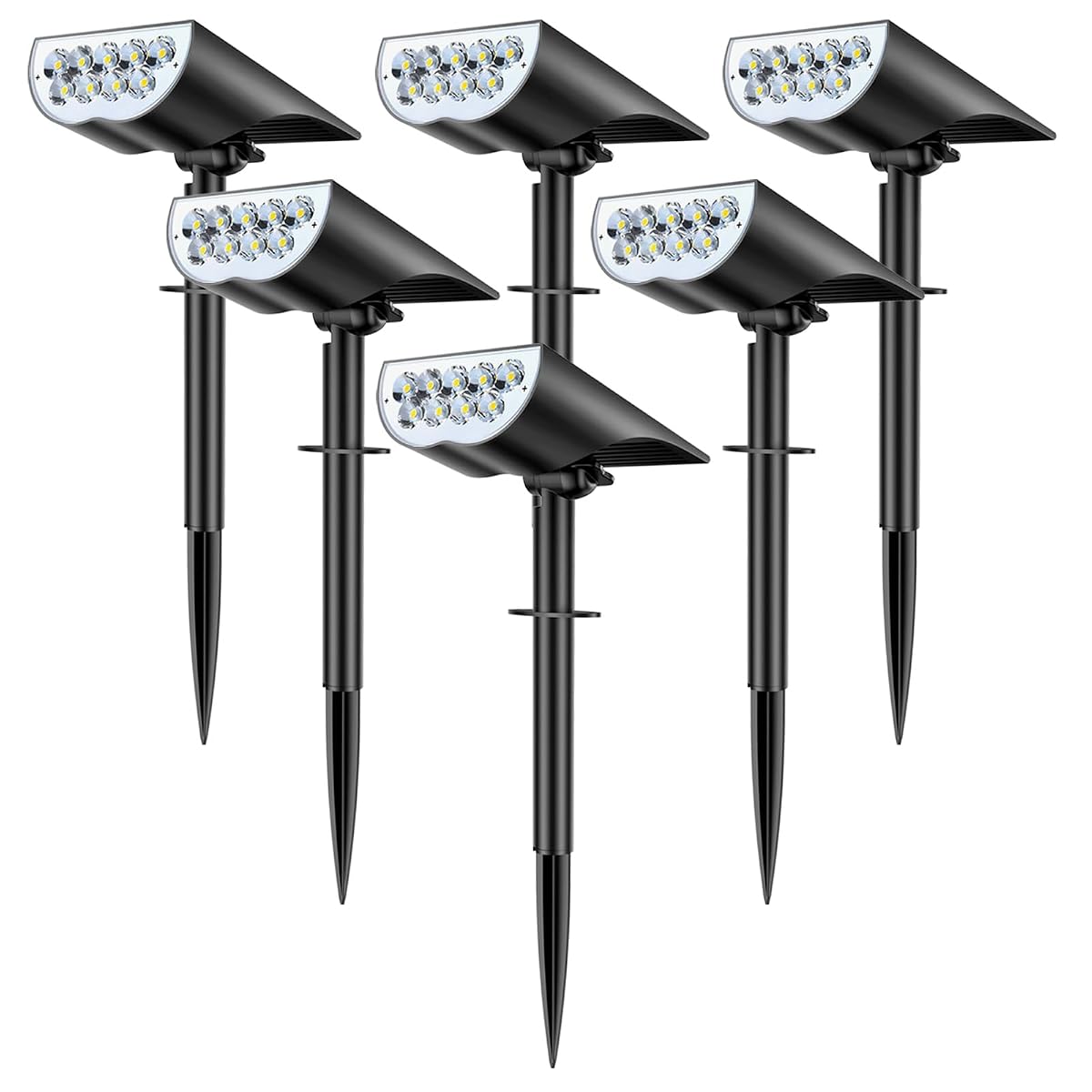 Solar Spot Lights Outdoor Waterproof, 3 Lighting Modes Solar Landscape Lights