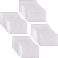 Vista 9 de Sobres grandes de plástico transparente de 11 x 17 para almacenamiento de archivos de documentos, paquete de 10 unidades con cierre de gancho