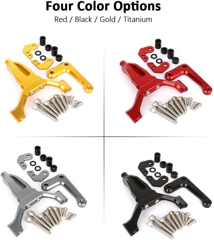 Fits for YAMAHA MT09 MT-09 (2024 2025) Motorcycle CNC Aluminum Adjustable Steering Damper Stabilizer Safety Control Bracket Kit (Set 2)