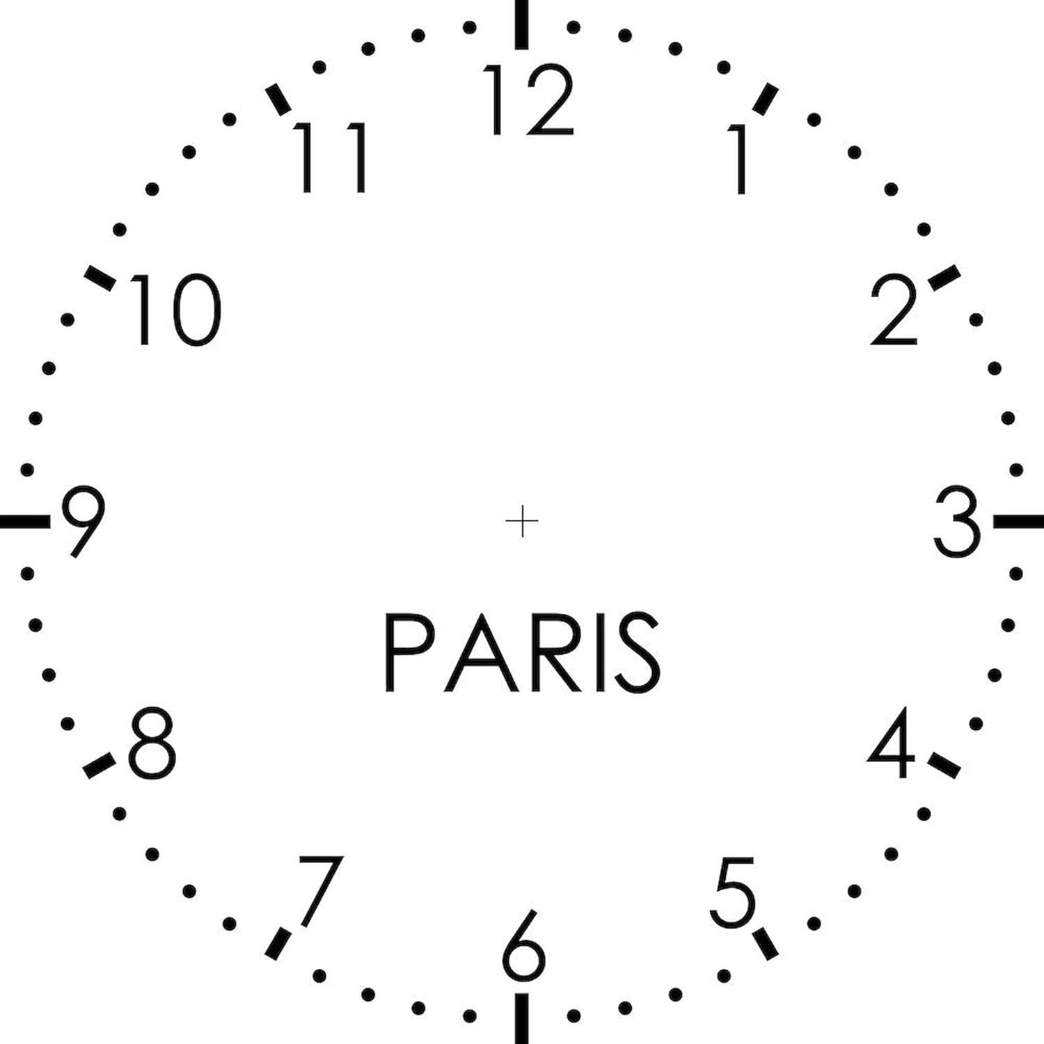 CafePress Paris Modern Newsroom 10" Wall Clock for Livingroom, Kitchen, or Office