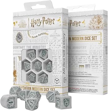 Harry Potter Slytherin Modern Dice White