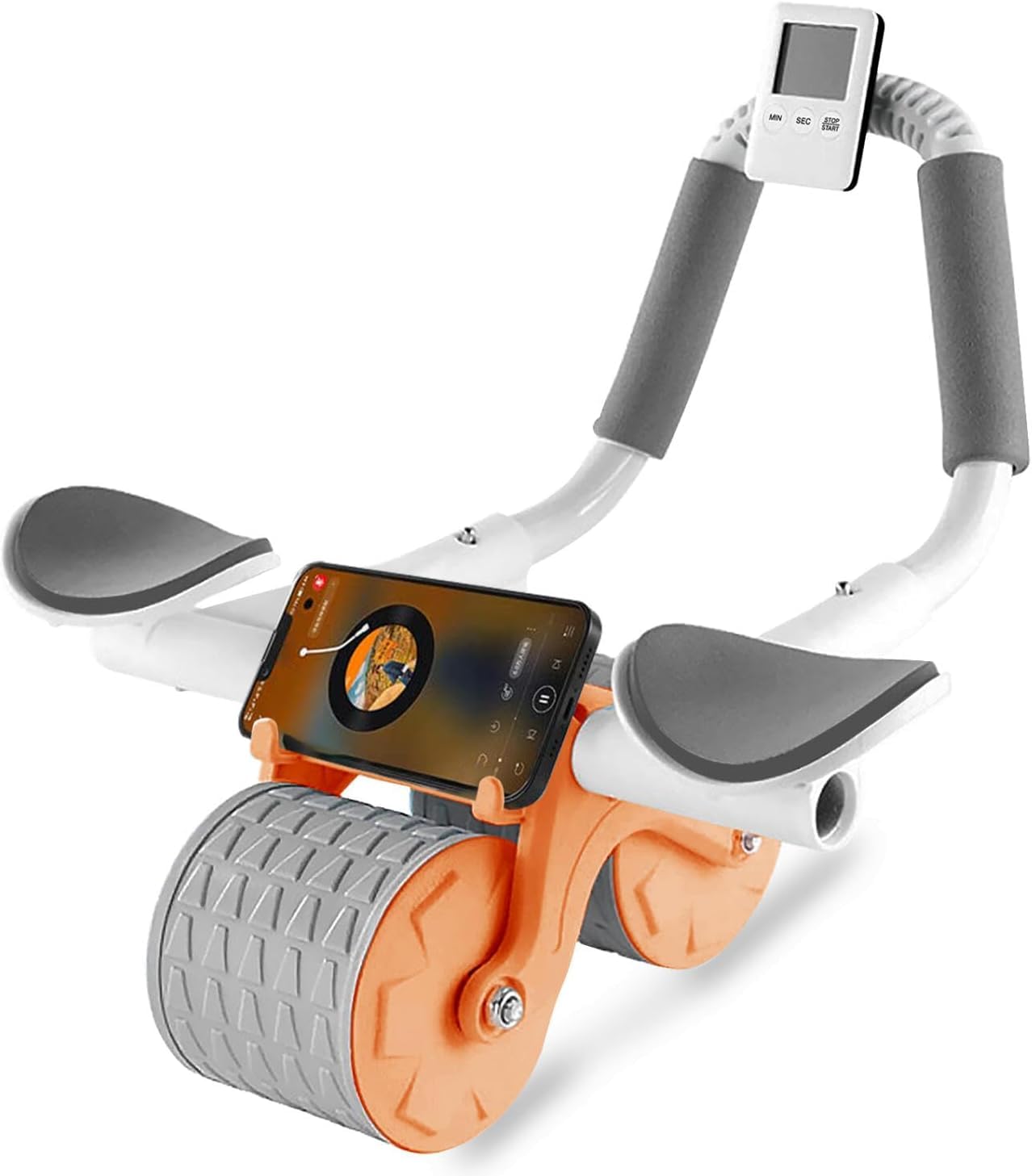 ORCHID M® Exercise Roller Wheels Abs roller wheel core exercise equipment, Automatic Rebound Abdominal Wheel And With timing