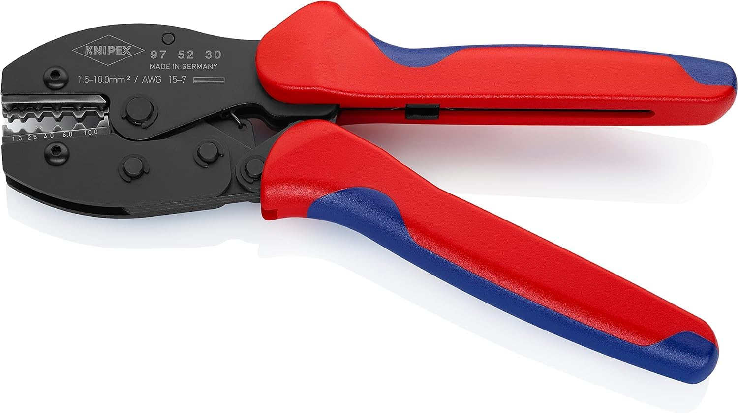 KNIPEX PreciForce Crimpadora con mangos multicomponente 220 mm, 97 52 30
