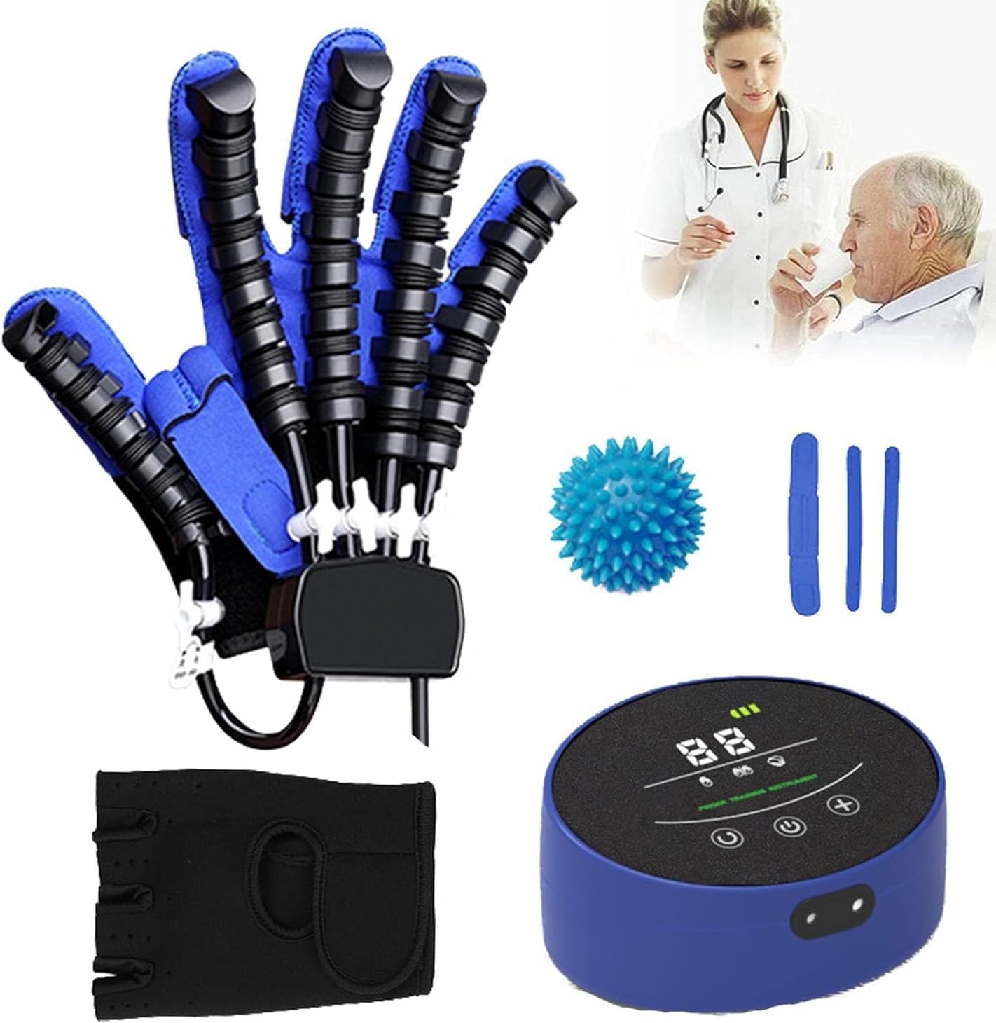 Robot Hand Glove Stroke Hand Therapy Equipment Flexion