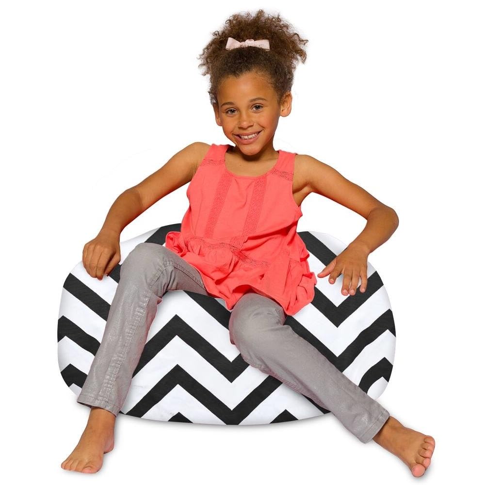 Stylish Medium Bean Bag Chair for Kids Teens Adults Toddlers with Removeable Washable Cover 27
