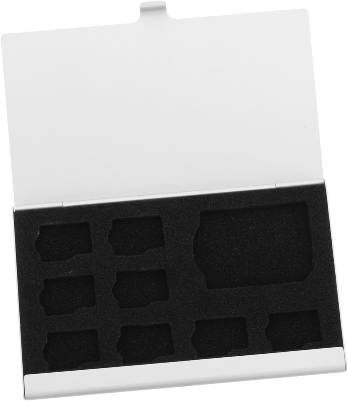 9 Slot Memory Card Case Aluminum Alloy Holder for Portable Storage