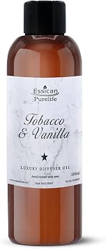 Reed Diffuser Oil - Reed Diffuser Refill, Luxury Oil Diffusers, Aromatherapy Diffuser Oils Fragrance, Perfect for Reed Diffusers for Home, Oil for Diffuser Home Fragrance - Tobacco & Vanilla 100 ml