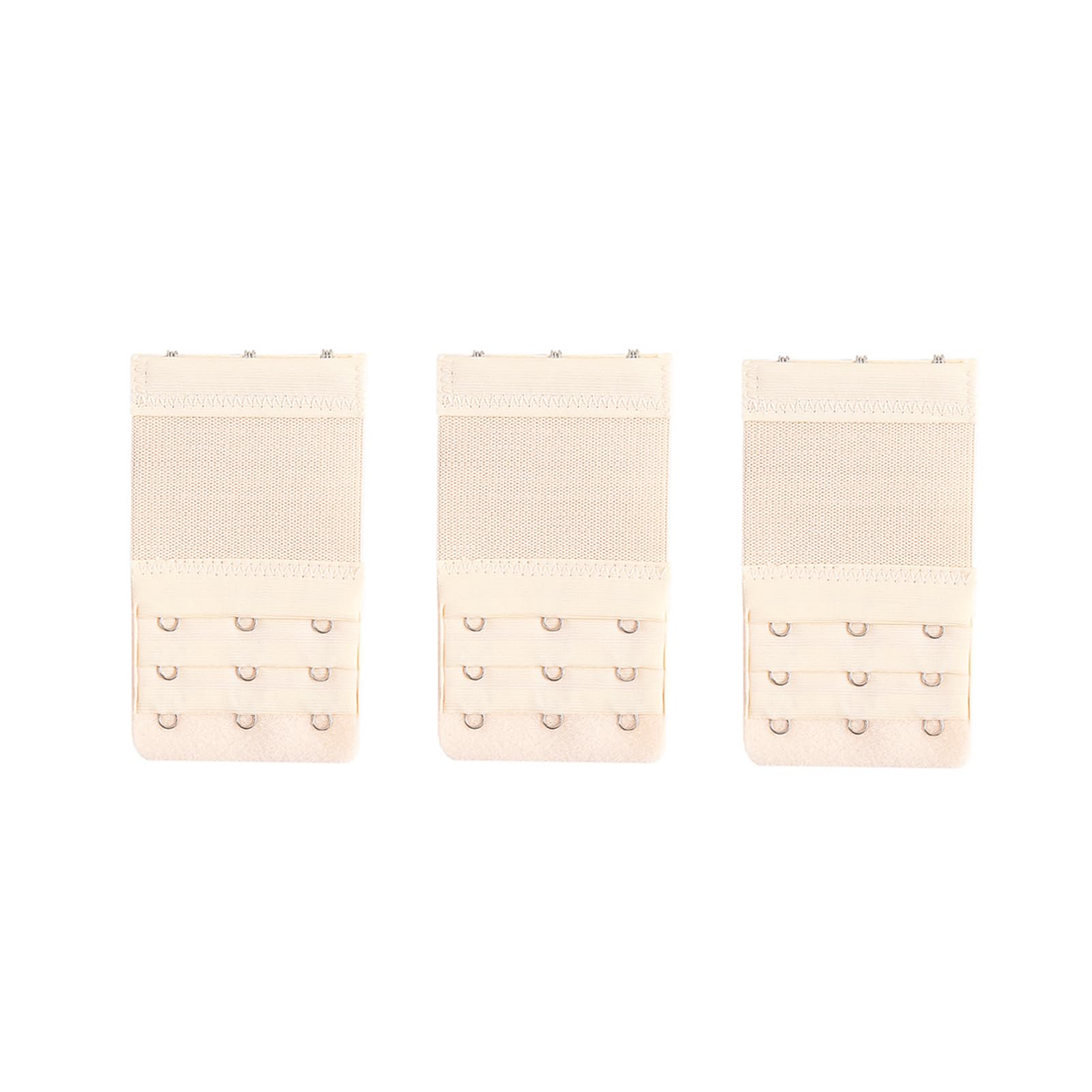 Yesmin Women's Skin Pack Of 3 Bra Strap Extenders Extensions Elastic Extender Set 3 Hooks ( Colors)