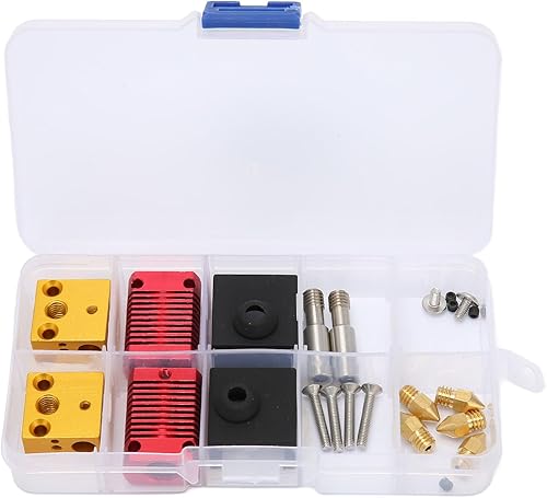 Diyeeni Para Ender 3 para Ender 3 V2 para Ender 3 Pro 3D Impresora Montada Extrusora MK8 Kit de boquillas Extrusora Kit de Extrusora con 12