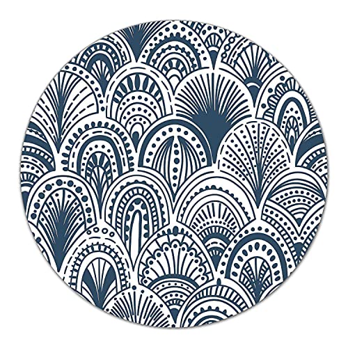 Ustensile bleu moderne planche à découper induction en verre - 2