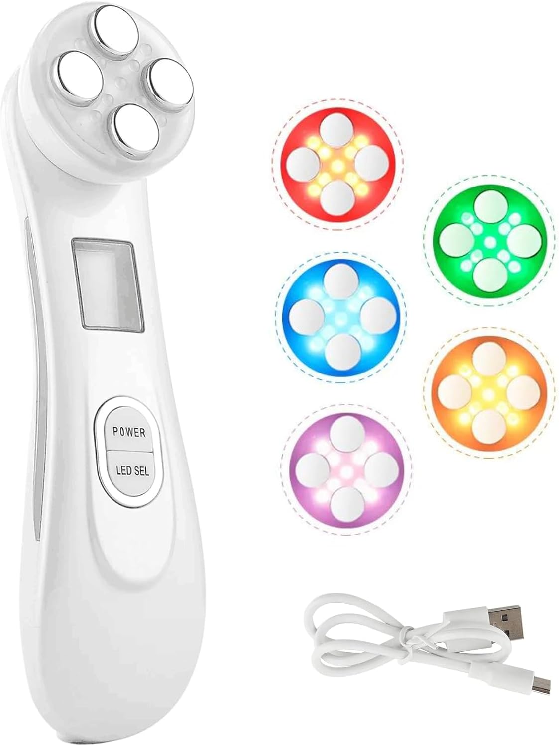 Face Massager Electric Face Lifting 5 Colors Light for Face and Neck Anti Aging Skin Tightening Firming Skin Care Tools