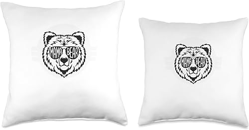 Miniatura 3 de Funny Mama Bear Merch Store Thou Shall Not Mess with Mama Bear It's Gonna Get Be Ugly Throw Pillow, 16x16, Multicolor