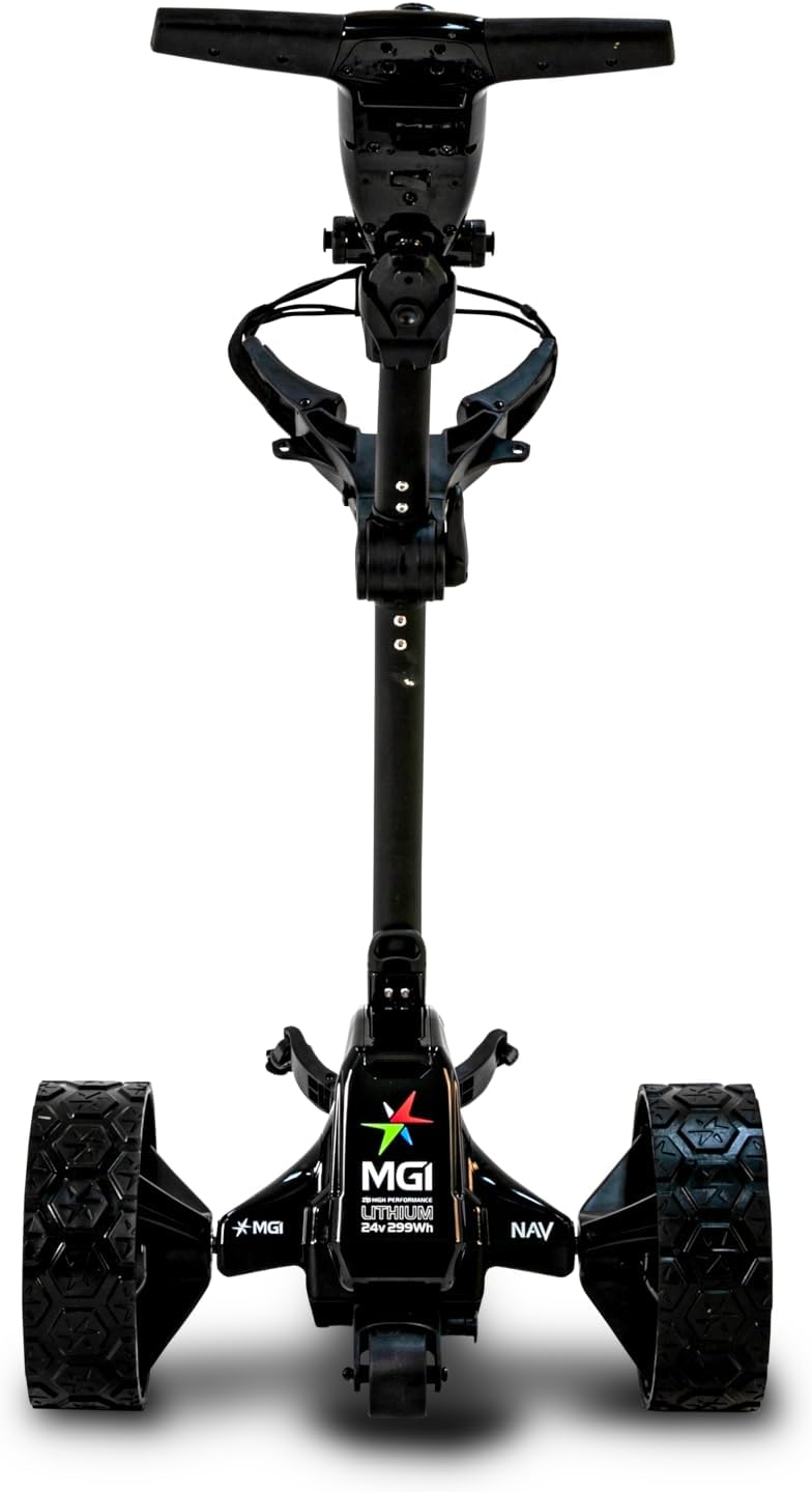 MGI Zip Navigator Electric Golf Cart - 36 Hole Battery - Remote Control - (Drink, Umbrella, & GPS Phone)