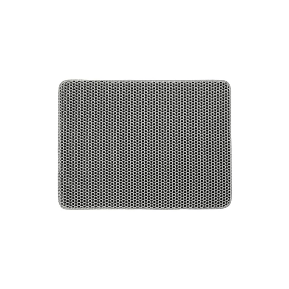 Cat Litter Trapping Mat, Honeycomb Double Layer Design, Urine and Water Proof Material, Scatter Control, Less Waste, Washable- Easy Clean Litter Catcher Mat (Grey,45X60CM)