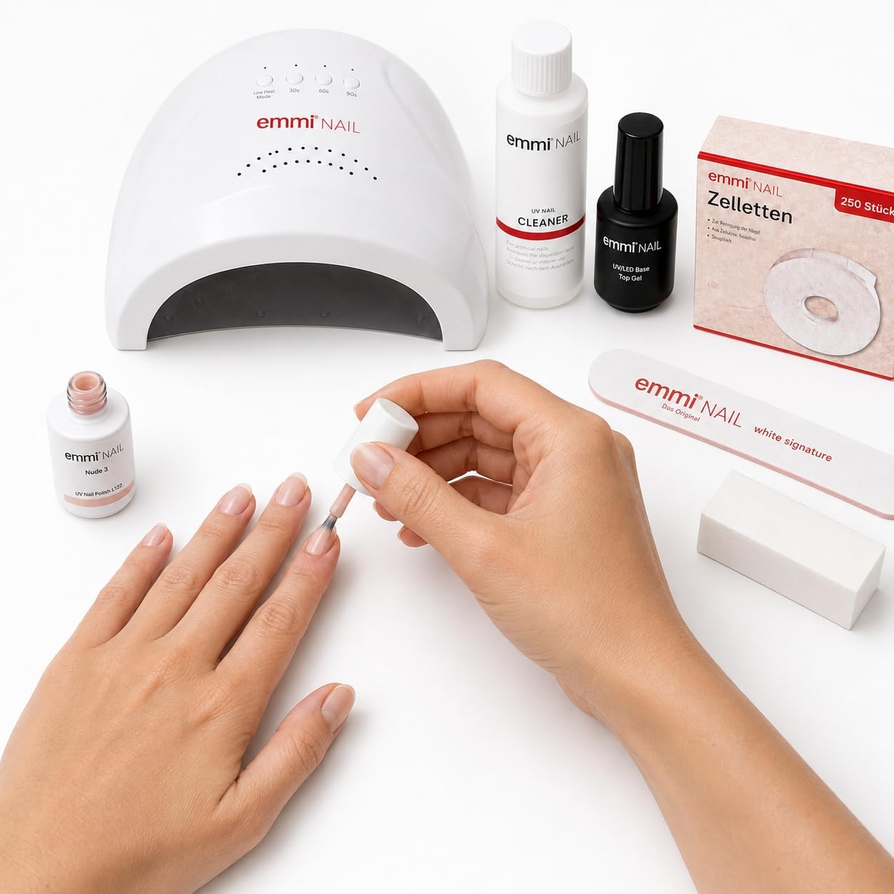 Emmi Nail Starterset Lack UV/LED-Lack "Best of" I 5-tlg Set mit den beliebtesten UV-Lack 5 x 15ml I Profi Set zum Nägel selber machen I Stoßfest
