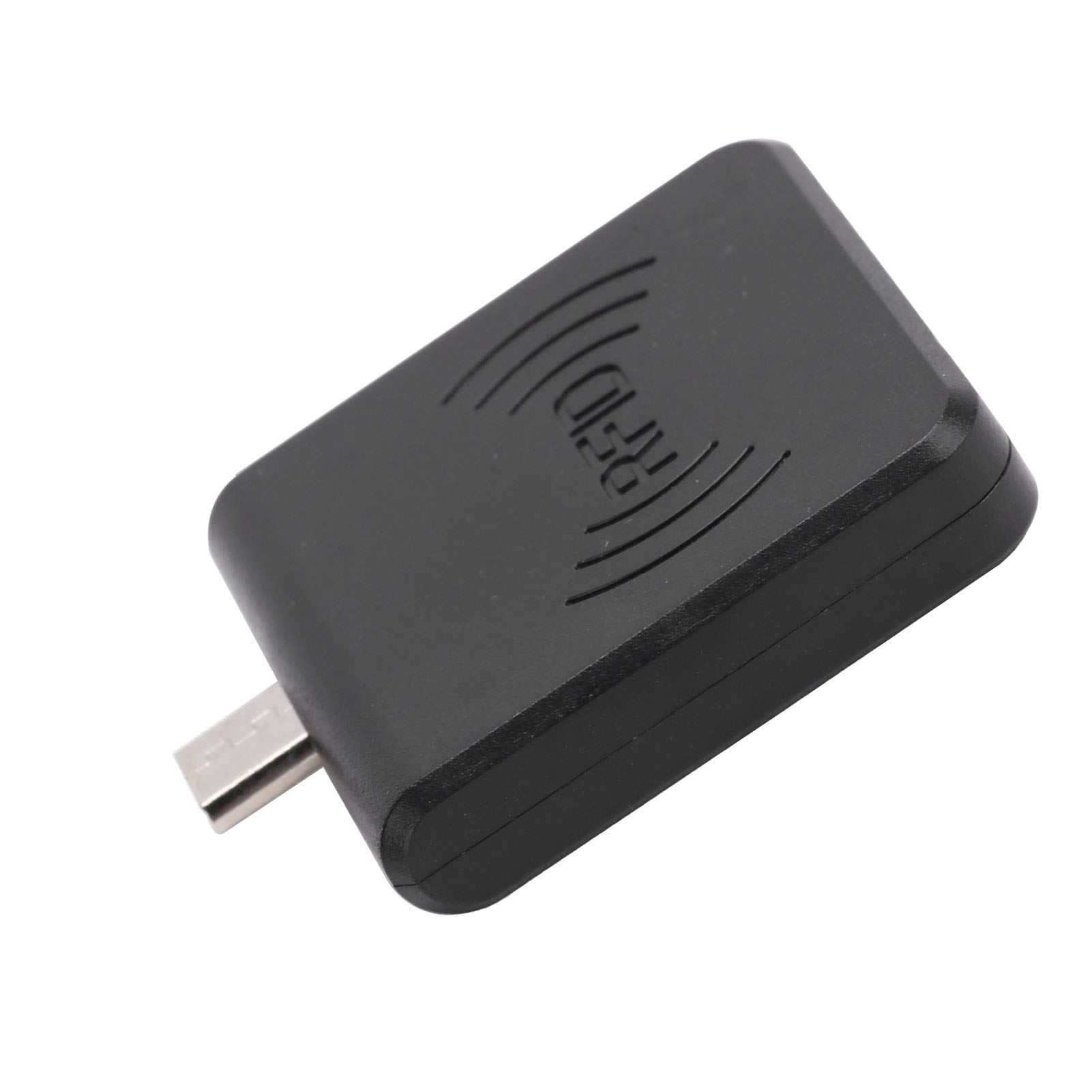 USB Mobile RFID Reader, Mobiltelefon OTG USB Portable Kartenleser Micro USB Schnittstelle UHF RFID Handheld Writer(schwarz)