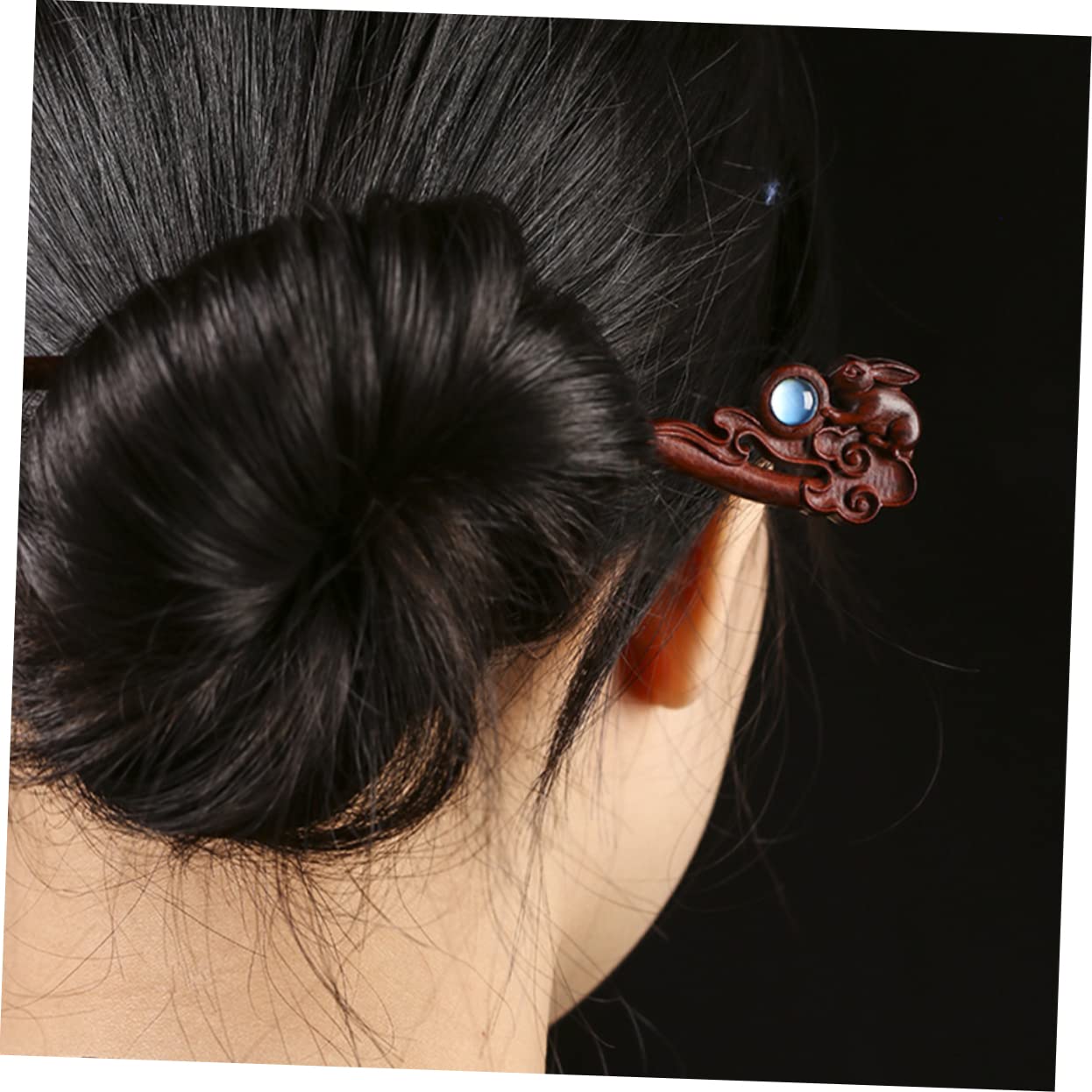 FRCOLOR 5 forcine cinesi per capelli chignon retrò per capelli chignon, forcine per capelli lunghi semplici