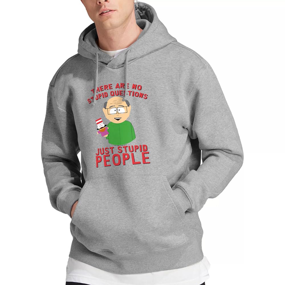 South Park No Stupid Questions Hoodie, Athletic Heather, Small