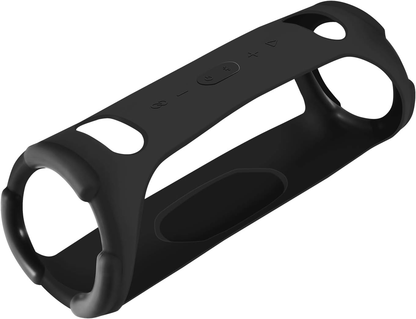 Silicone Cover Case Compatible with JBL Xtreme 3 Portable Bluetooth Speaker, Waterproof Soft Skin Silicone Protective Case for JBL Xtreme 3 Bluetooth Speaker Accessories (Black) - Image 2