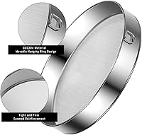 Vista 4 de Flour Sifter Stainless Steel Fine Mesh Strainers 11.8 Inch 60 Mesh Round Flour Sieve for Baking Cake Bread