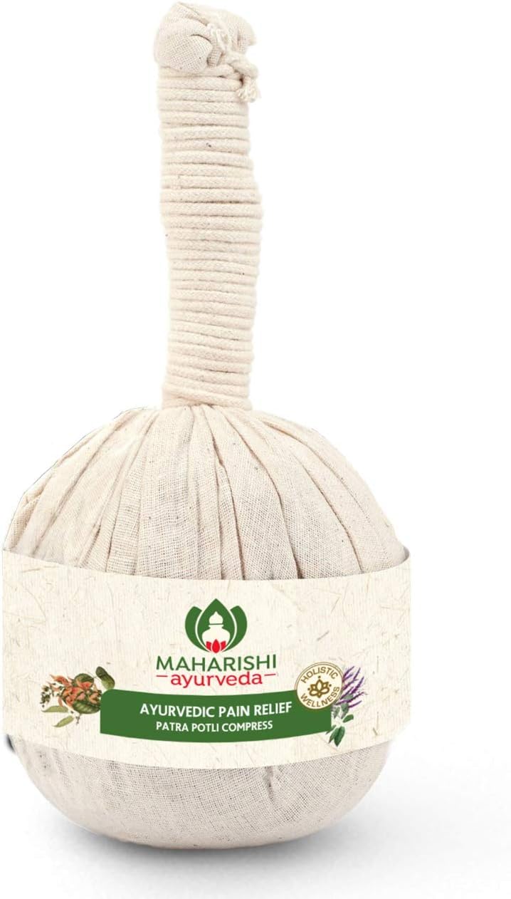 100% Natural Ayurvedic Herbal Healing Potli Pain Relief Knee, Joints & Muscles Relaxation Comfort Neck, Back, Foot & Legs Increase Blood Circulation Calm Mind Body & Soul | Suitable