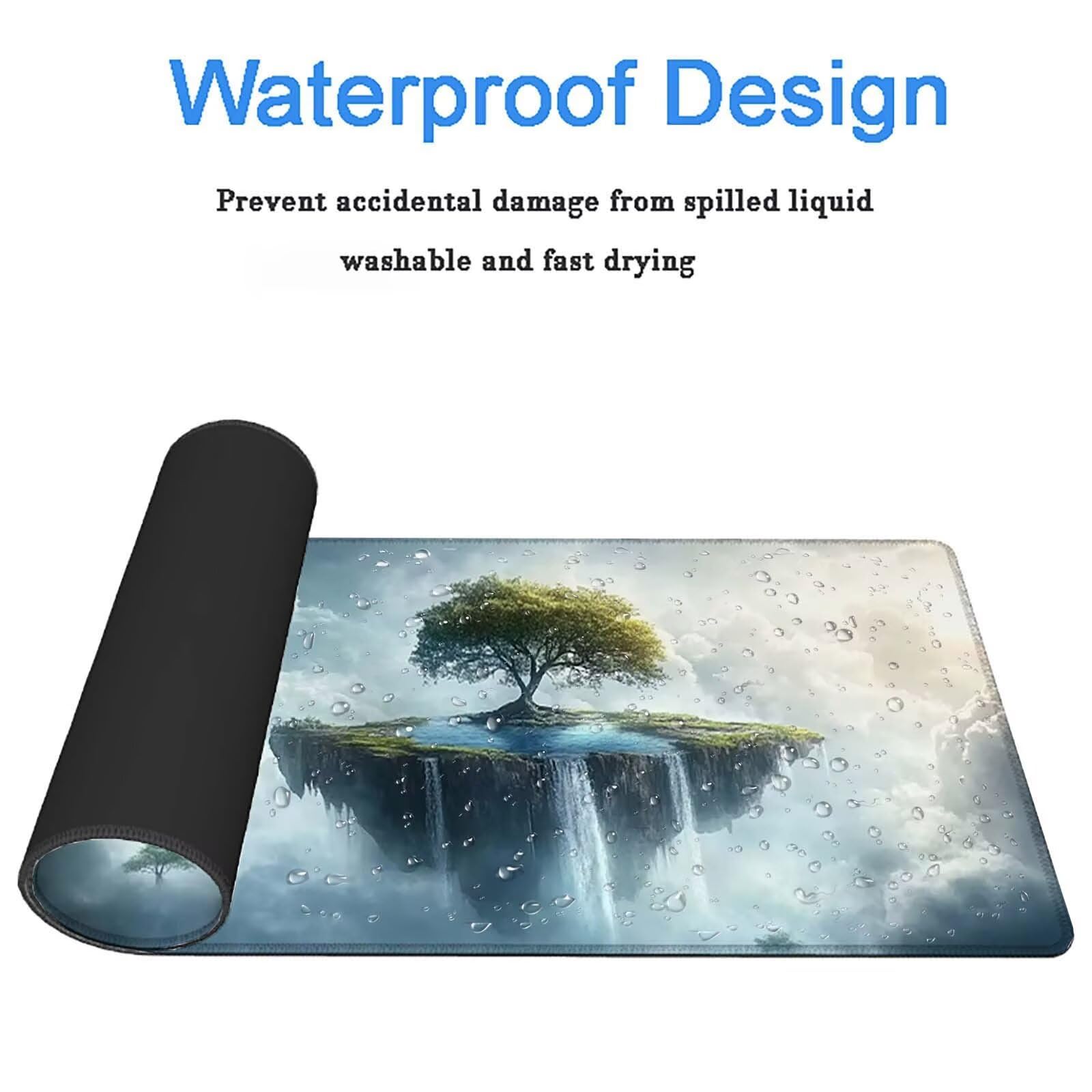 Tappetino Mouse Gaming, 900x450mm Tappetino Mouse XXL Albero 0c0-708