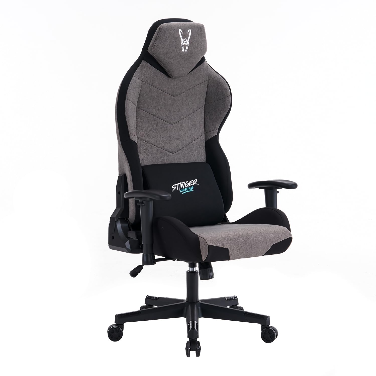 Woxter Stinger Station Titan Dark - Sedia da gaming ergonomica, tessuto idrorepellente, asse di resistenza realizzato in acciaio e ruote silenziose di massima qualità, GM26-110