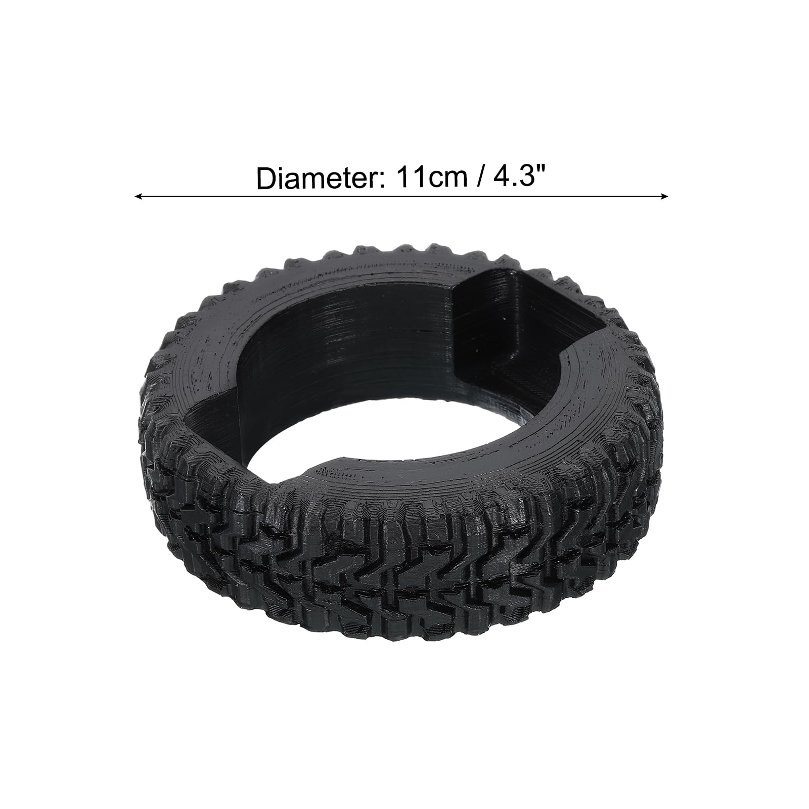 PATIKIL Tire Business Card Holder for Desk Business Card Holders Rubber Plastic Card Stand Organizer Cards Display for Office Exhibition Black - Image 2