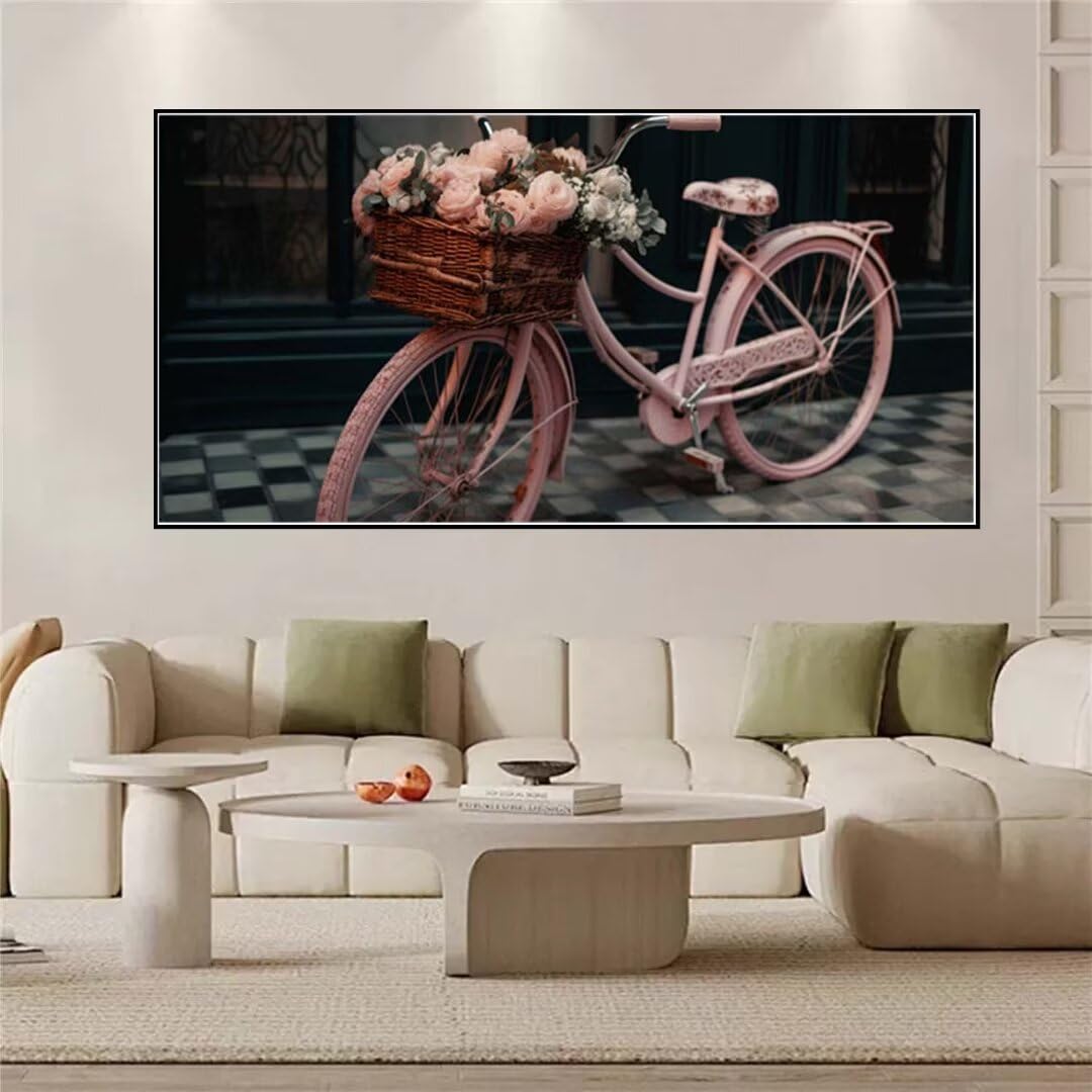 Jdozfo Diamant Painting Bilder Erwachsene, 5d Diamond Art Painting Kit, Diamond Painting Set 80x160cm, Diamonds Pink Malen Nach Zahlen, Full DIY 5D Diamant Stickerei Kunst Malerei Diamanten Painting