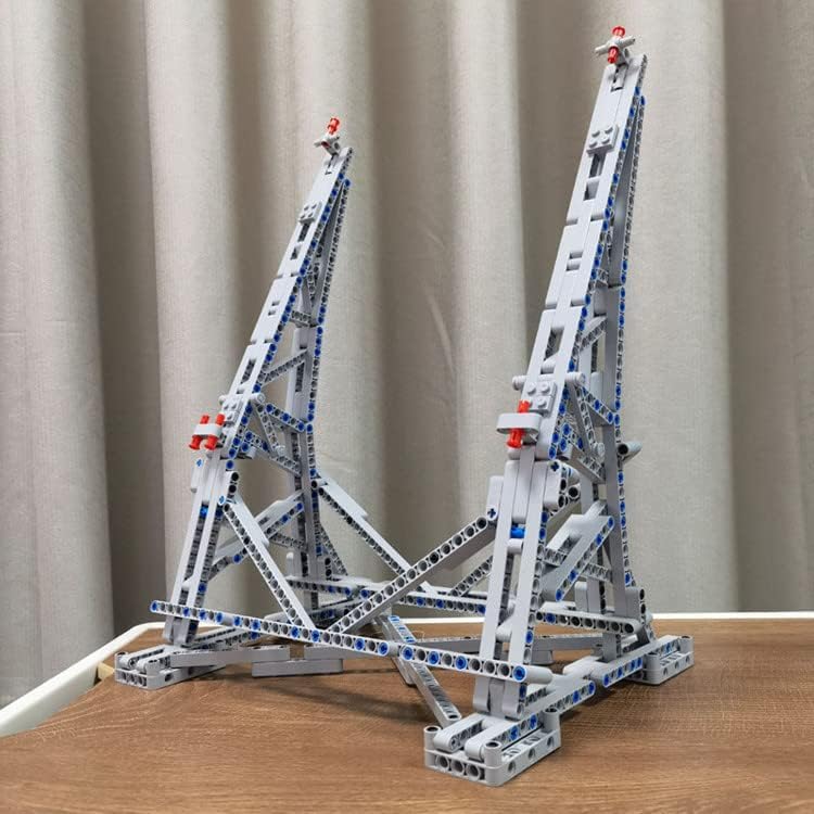 FULHOLPE Millenium Falcon Display Stand Vertical Holder Set, DIY Display Bracket Building Blocks Kit for 75192
