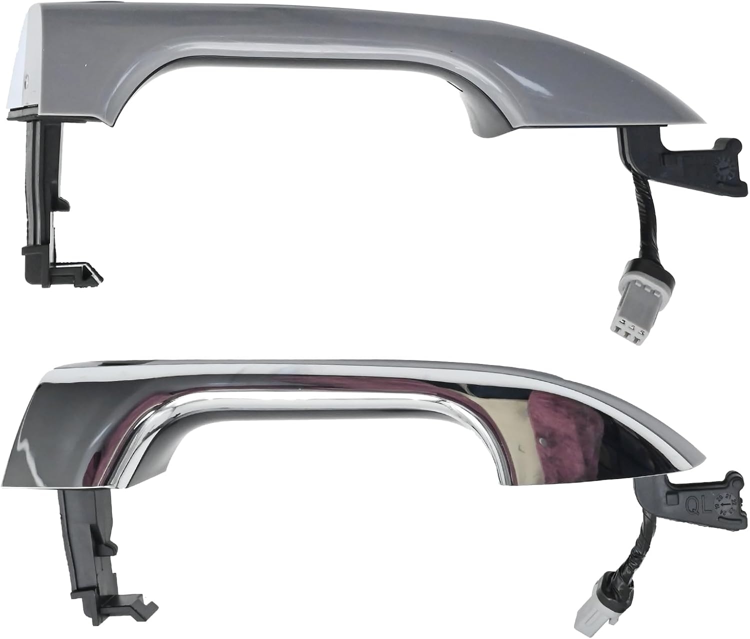 2Pcs Silver Car Front Outside Door Handles, Front Two Sides Outside Door Handles, Replacement for Kia Sportage 2017 2018 2019 2020 2021