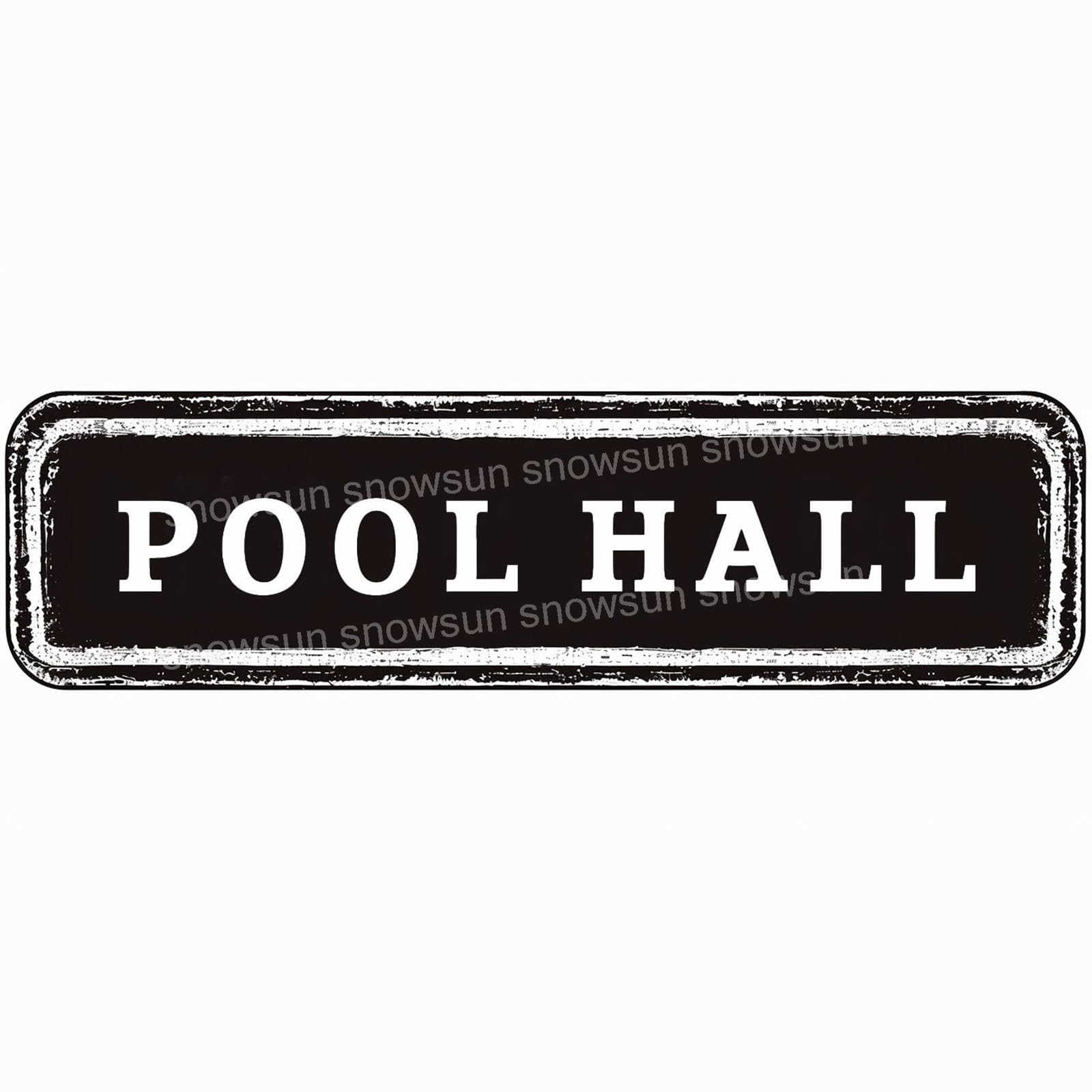 Pool Hall Vintage Metal Signs Retro Tin Sign For Home Bar Office Outdoor Garden Wall Decor 4x16 Inch