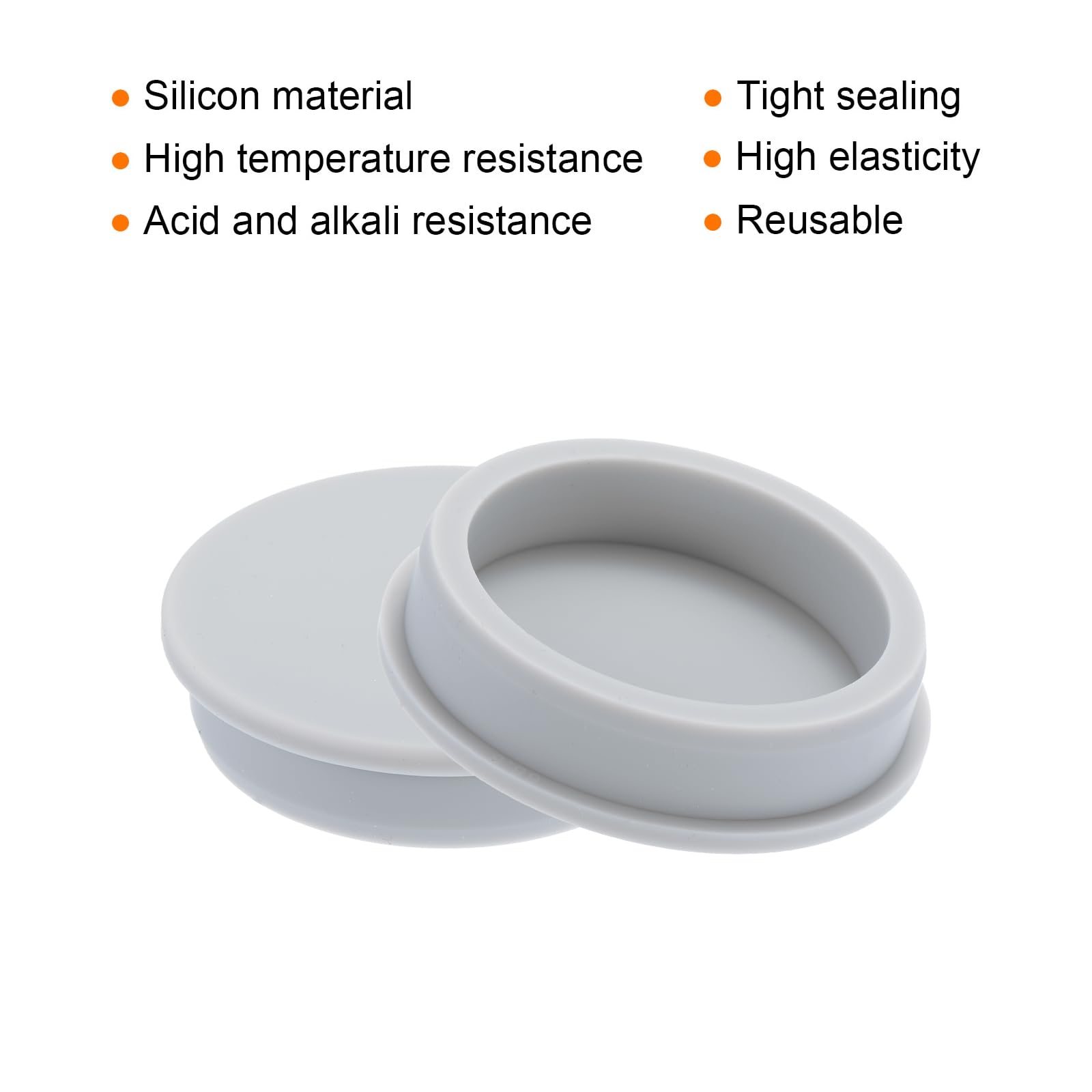 QUARKZMAN Bouchon Silicone Haute Température En T - Diamètre 68,6 Mm Noir - Lot De 1 Pour Revêtement Poudre, Plaquage & Étanchéité