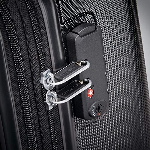 Image of Samsonite Winfield 3 DLX Hardside Expandable Luggage with Spinners, Black, Carry-On 20-Inch