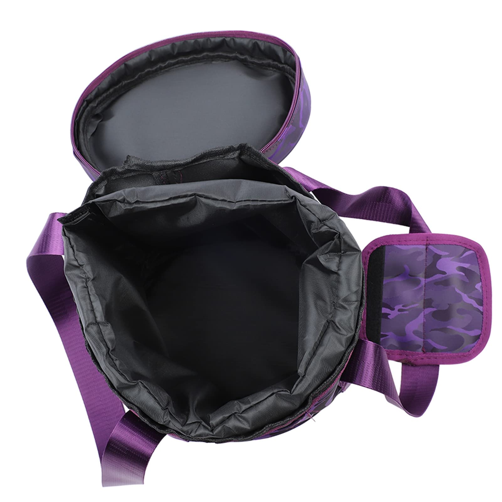 Bolsa Cuenco Tibetano para Cantar con Doble Cremallera Funda para Cuenco de Música con Asa Bolsa de Almacenamiento para Cuenco de Cristal Funda de Transporte para Cuenco (10in Púrpura Puro)
