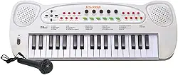 Teclado Piano Musical Com Microfone 8 Ritmos Dm Toys, DM Toys