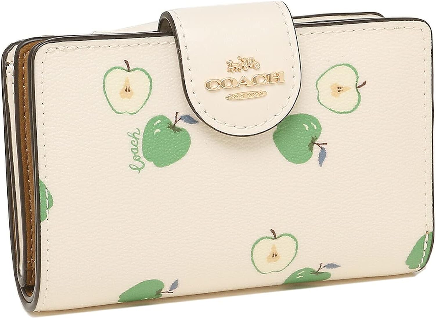 SALE 287COACH コーチ りんご アップル 二つ 折り財布 i9tmg.com.br