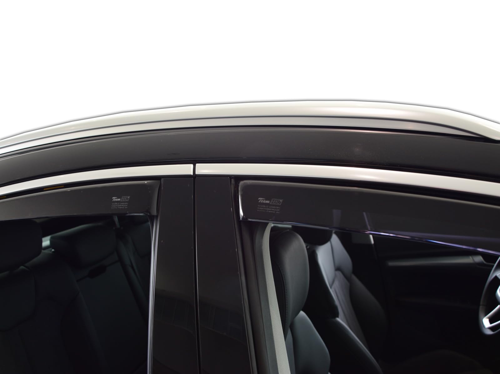 J&J AUTOMOTIVE Windabweiser passend für Audi Q5 2 FY Sportback 2020-2024 4tlg, Heko Regenabweiser Vorne Hinten Getönt Dunkel Passform