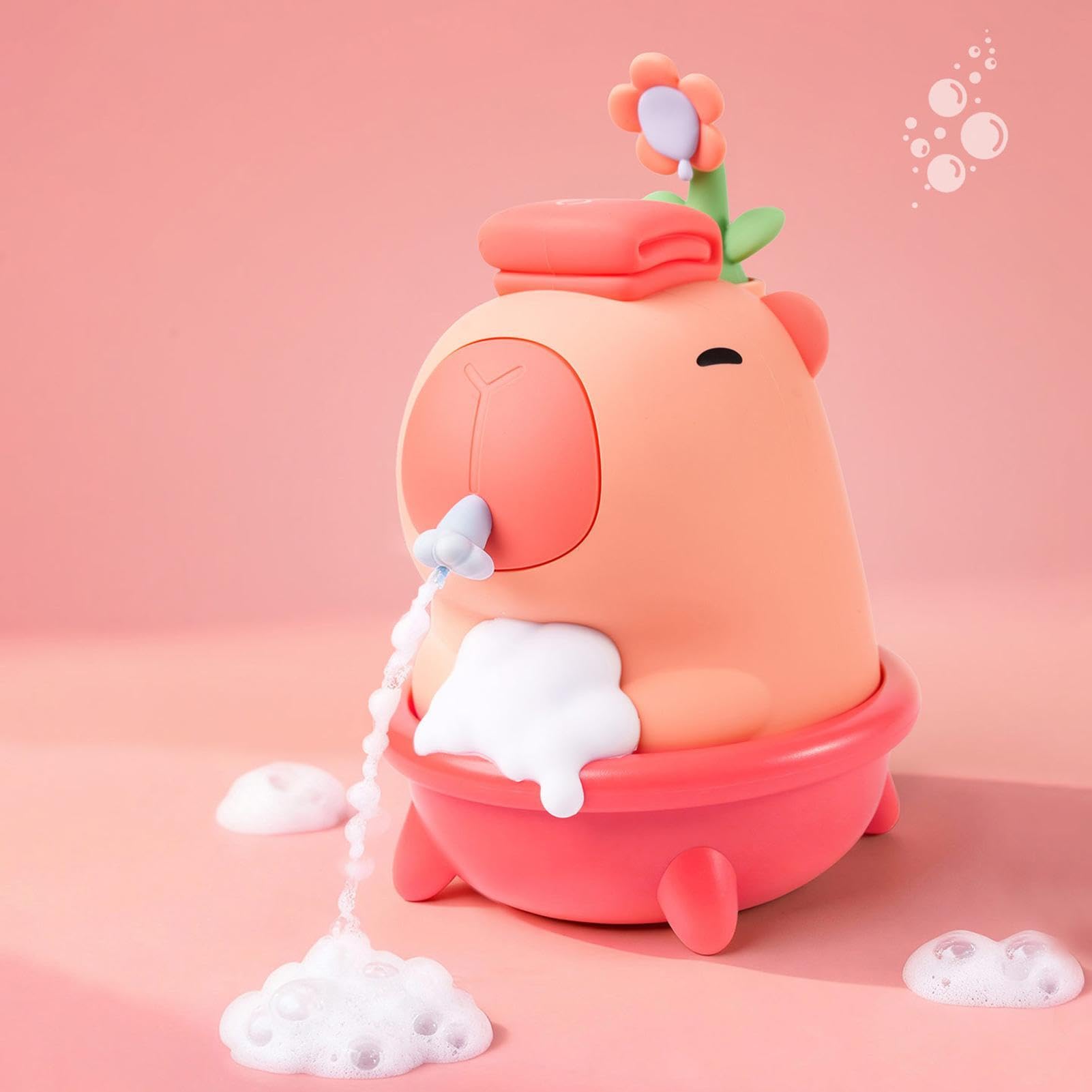 Dispenser Sapone Automatico Capybara 3 Livelli Regolabili | Erogatore Detergenti Cucina Senza Contatto per la Casa l'Appartamento il Bagno il Piano di Lavoro e Shampoo