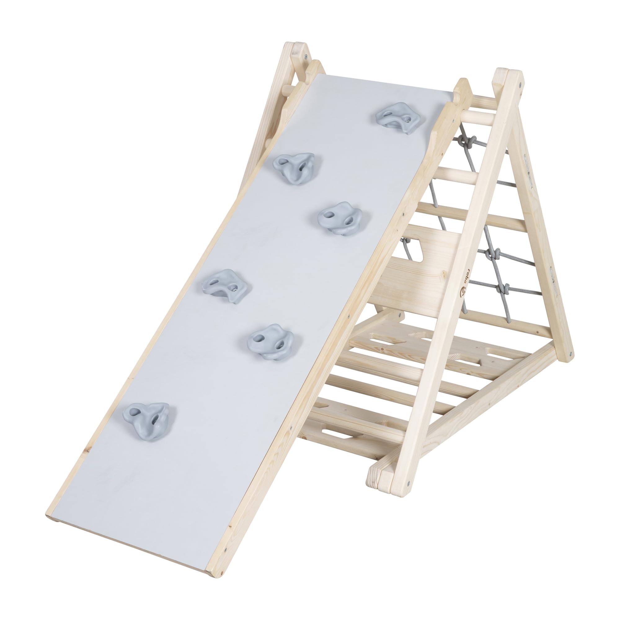 roba Tavola Scivolo in Legno – Accessorio per Triangolo da Arrampicata e Torre Gioco – Utilizzabile su Entrambi i Lati come Scivolo e Elemento da Arrampicata – Da Appendere alla Struttura – Da 24 Mesi
