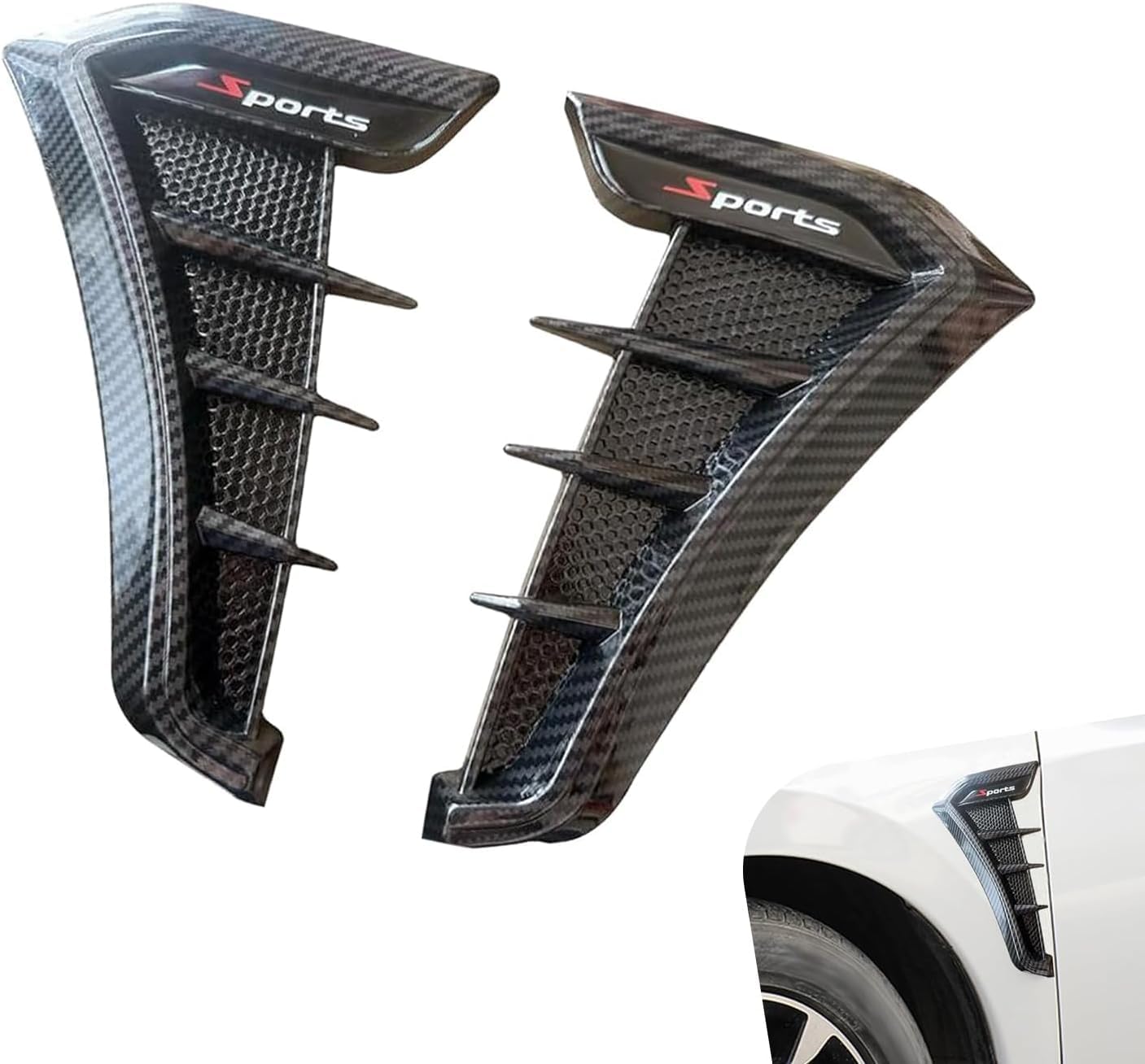 R-timer 2 Pcs Car Side Air Vent for DS DS3 Crossback-2019-2025