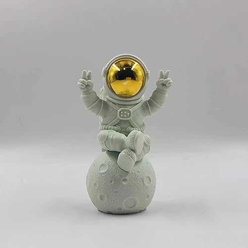 Miniatura 11 de Figura de astronauta estatua de astronauta, esculturas para decoración del hogar, decoración de estantes, decoración de escritorio, lindo adorno