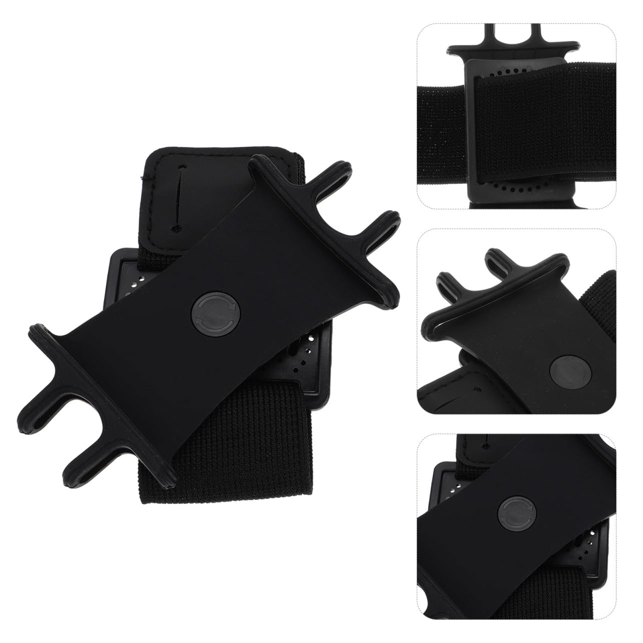 SHINEOFI 16 Pezzi Braccialetto Del Cellulare Tasti Sottile Supporto Per Il Braccio Del Telefono Cellulare Banda Di Braccio Del Telefono Cellulare Polso Del Telefono Bande Nero Nylon
