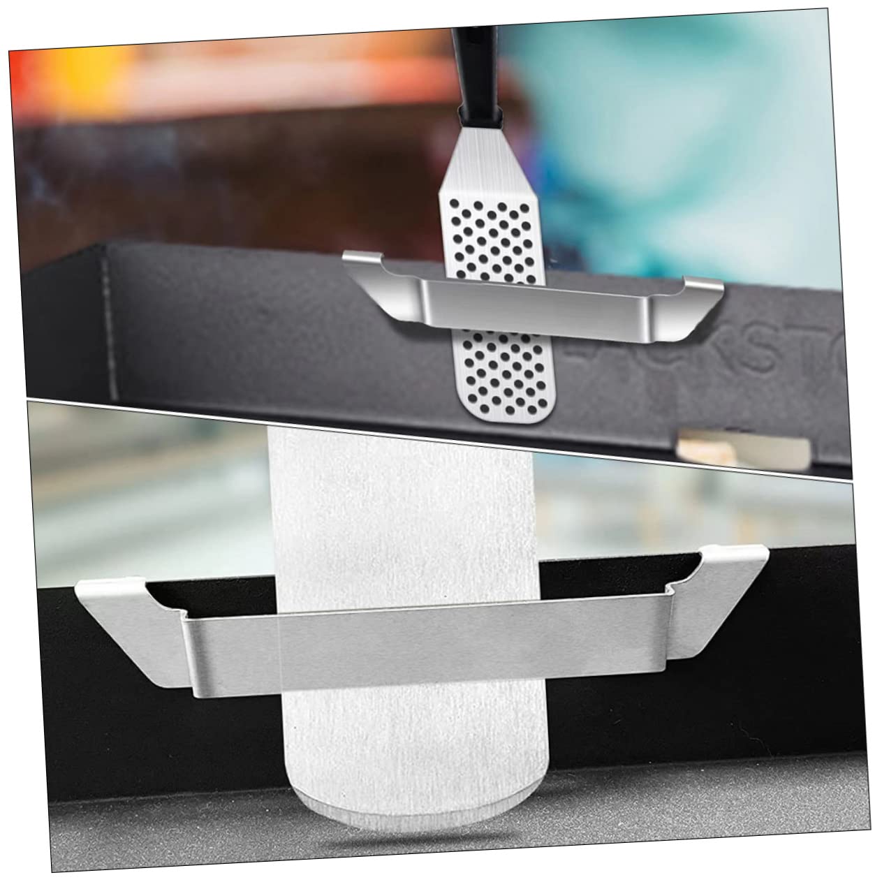 HANABASS Griddle Spatula Holder Portable BBQ Utensil Rack for Outdoor Grilling Organize Your Cooking Space with Durable Heat Resistant Tool Storage Grilling