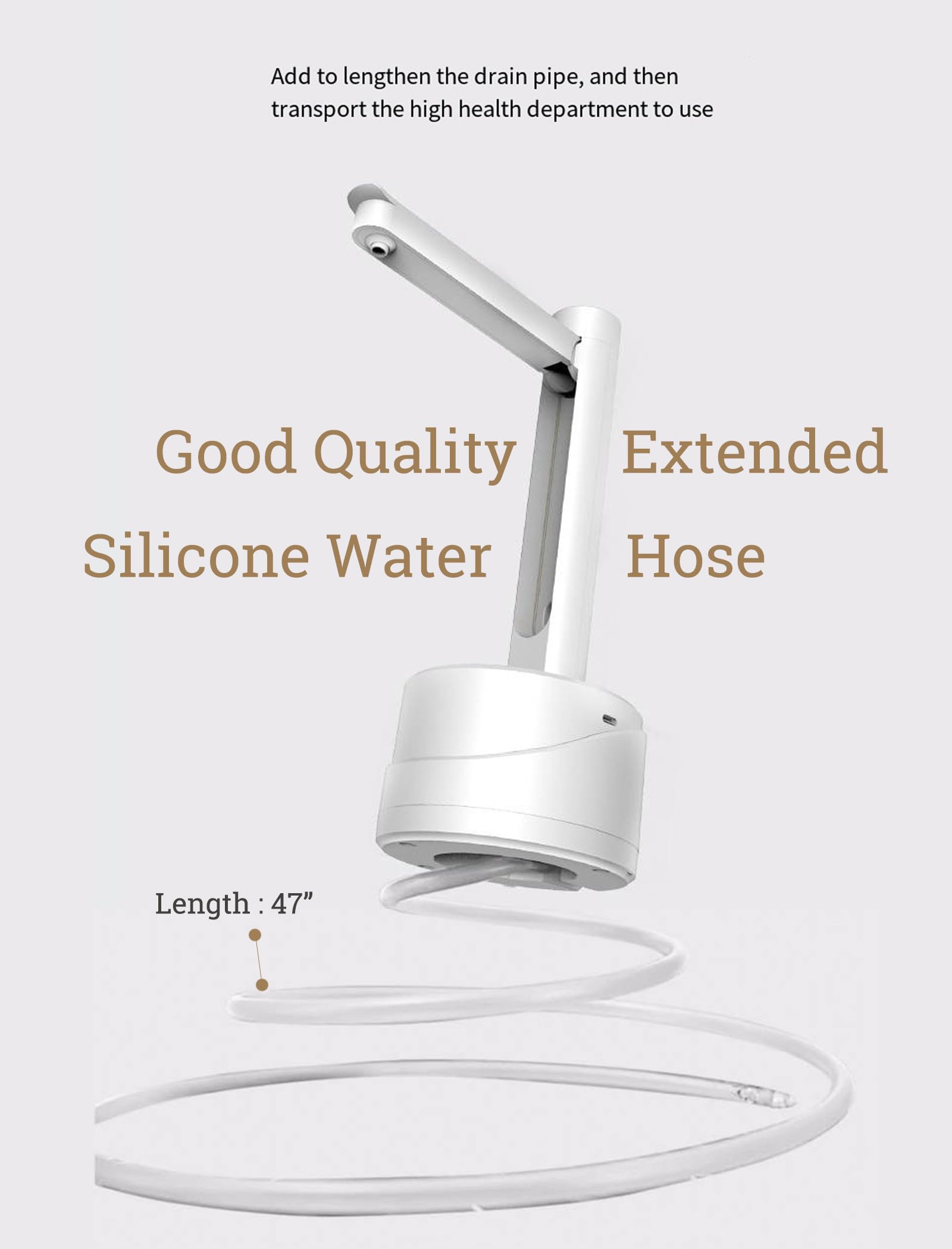 2-in-1 Foldable Water Dispenser Pump For 5 Gallon Bottles - Type-C Portable