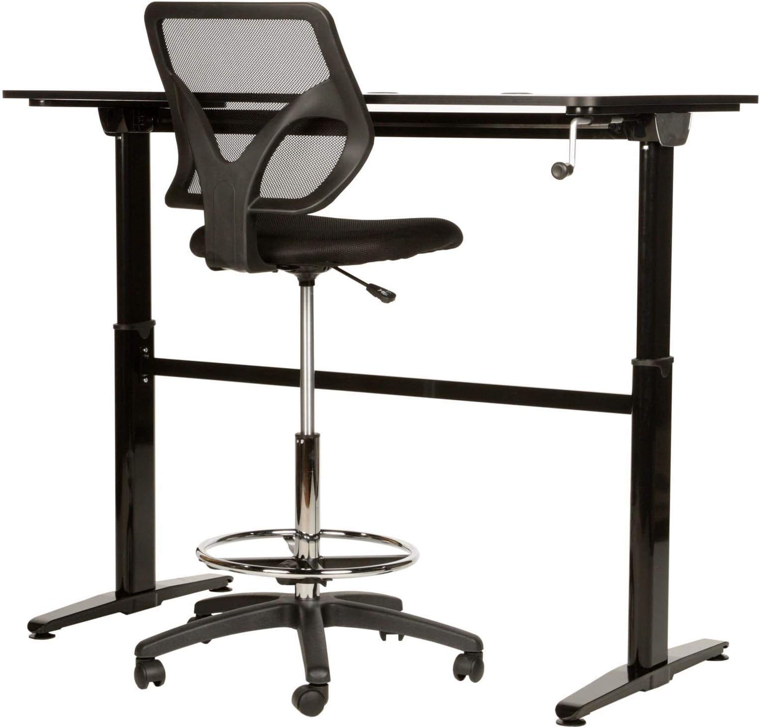 Cool Living Adjustable Stand Up Home Office Desk Table + Drafting Office Chair