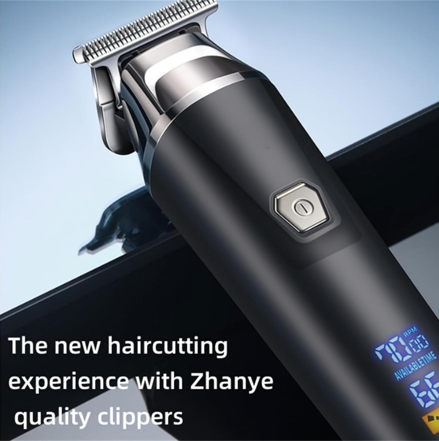 Hair Clippers for Men Professional Cordless, Digital LCD Hair Trimmer, Stainless Steel Blades and Automatic Blade Sharpening, Hair Clippers for Men