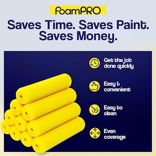 Miniatura 6 de FoamPRO 75RS - Recambios de rodillo de recortadora delgado, 6 x 38 pulgadas, repuestos de espuma de alta capacidad para baños, cocinas, armarios, 7