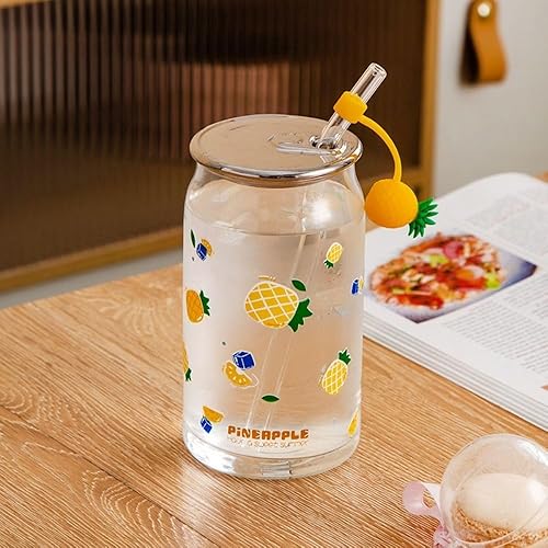 Miniatura 9 de Tapas de paja de silicona con forma de fruta de dibujos animados, cubierta para pajilla, accesorios para copas, a prueba de salpicaduras, a prueba